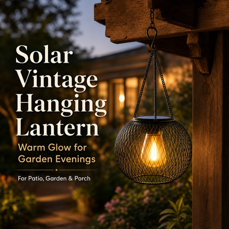 Smart Garden Light Camera - Solarbetriebene LED-Hänge-Bodenlampe für Außenbereich, Ausgehöhlte Garten-Landschaftsbeleuchtung,