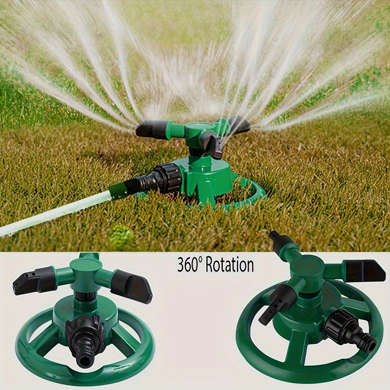 Smart Garden Irrigation - 360 ° Ultraweitflächige automatische Rotationsdüse, geeignet