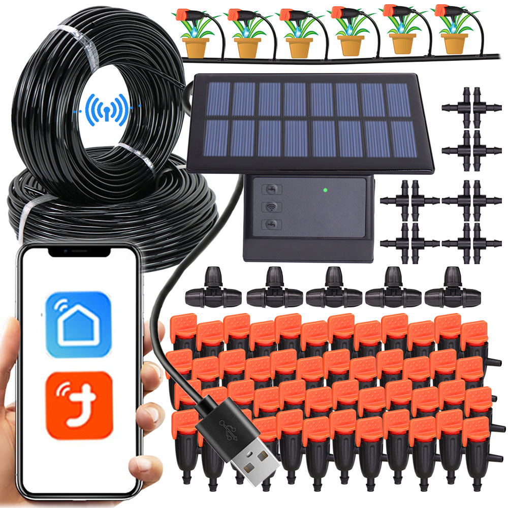 Smart Garden Domes - Tuya Wifi-kompatibilität Solar Power Timer Smart