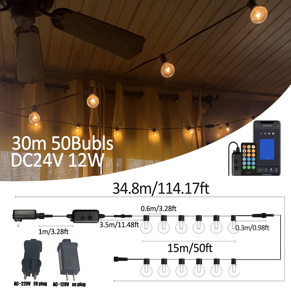 Smart Garden Light Controller - G40 Smart Outdoor DIY LED-Lichterkette mit