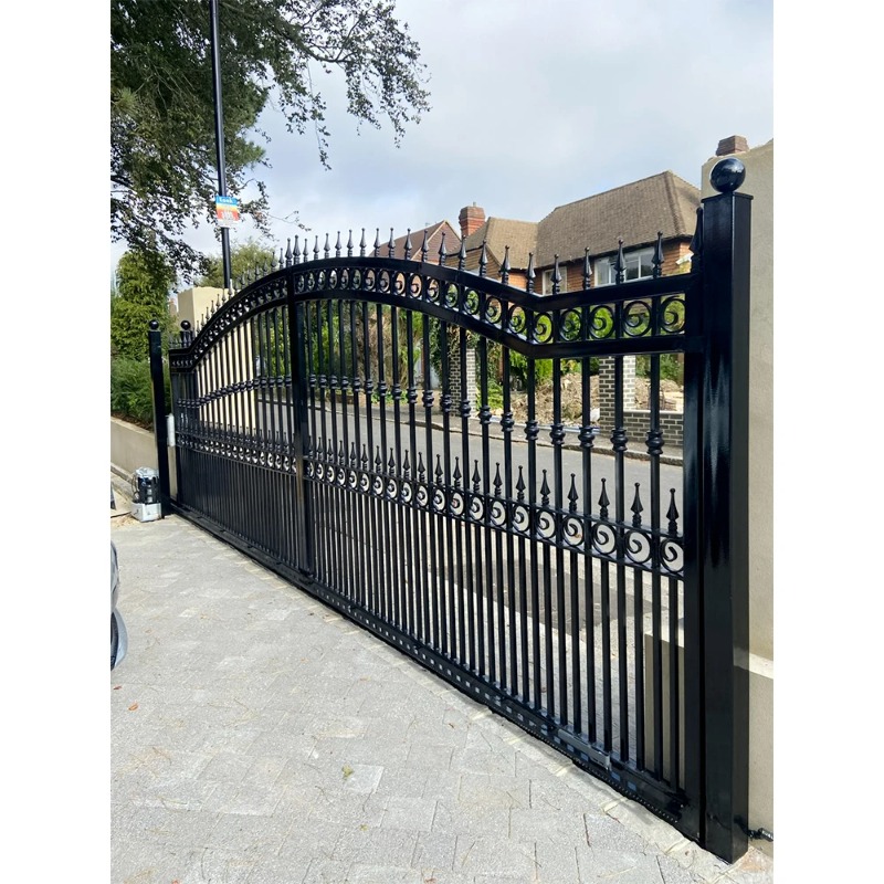 Smart Garden Gate - Luxuriöse elektrische Schmiedeeisen-Schiebe-Einfahrtstor, Haupt- und Vordereingang,
