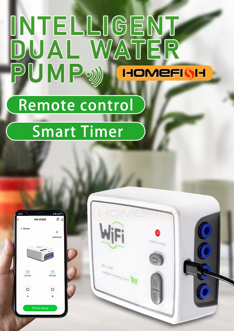Smart Garden Domes - HOMEFISH WIFI Smart Dual Pumpe Automatische