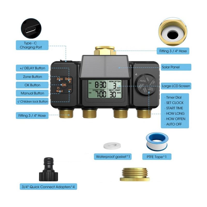 ABYN-Solar Bewässerungstimer A – Smart Garden Tap Timer Bewertung und Preis
