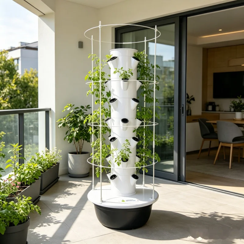 9-stöckiger Hydroponik-Turm fü – Smart Garden Vertical Planter Bewertung und Preis