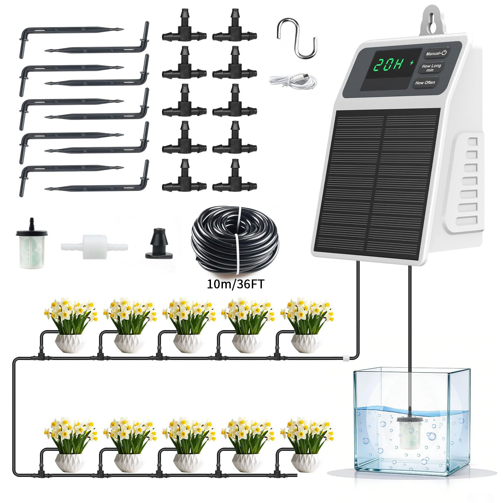 Verbessertes Solarbetriebenes  – Smart Garden Project Bewertung und Preis