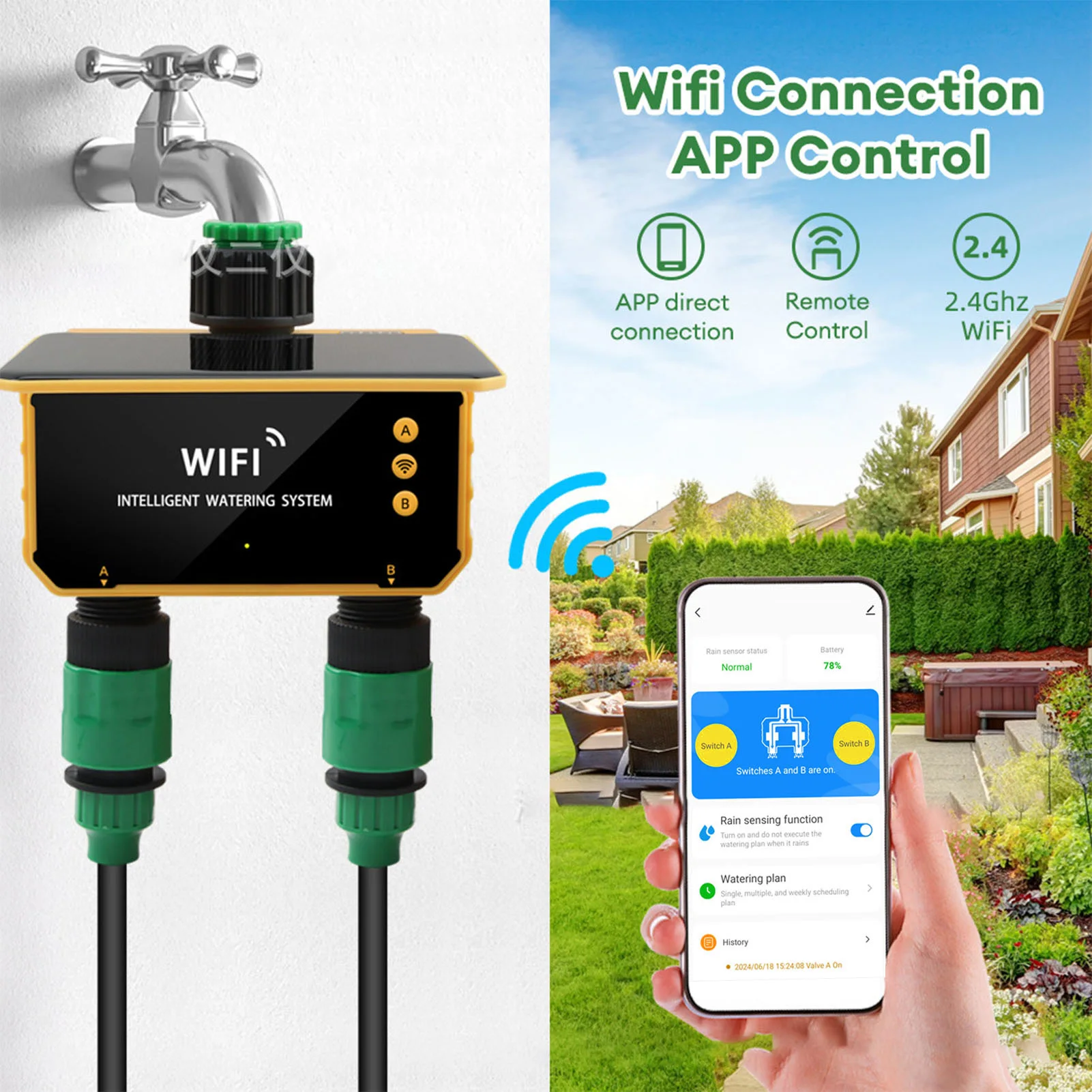 Solarbetriebener WLAN-Smart-Be – Smart Garden Irrigation Bewertung und Preis