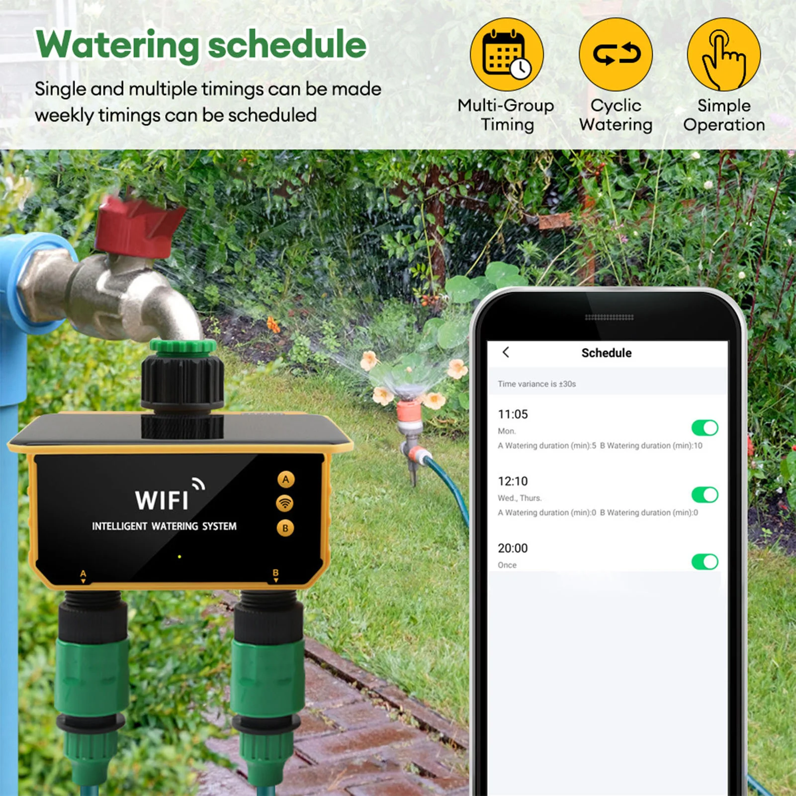 Solarbetriebener WLAN-Smart-Be – Smart Garden Irrigation Bewertung und Preis