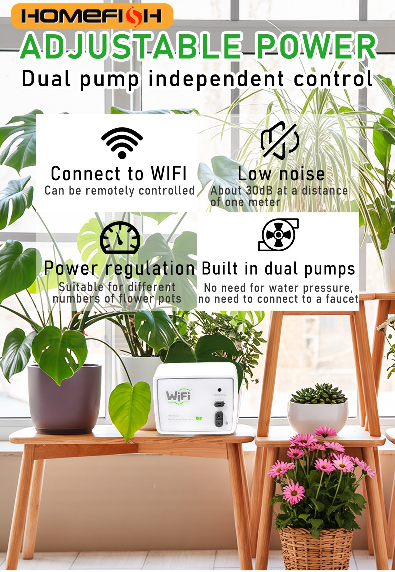 HOMEFISH WIFI Smart Dual Pumpe – Smart Garden Domes Bewertung und Preis